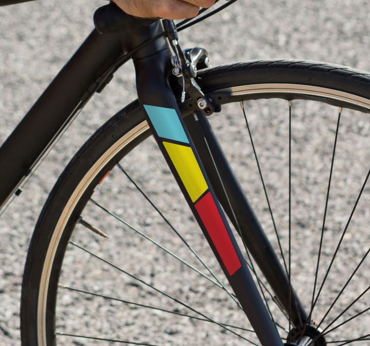 Plento dviračio priekinė šakė lipdukai dviraciams - „Tenstickers“