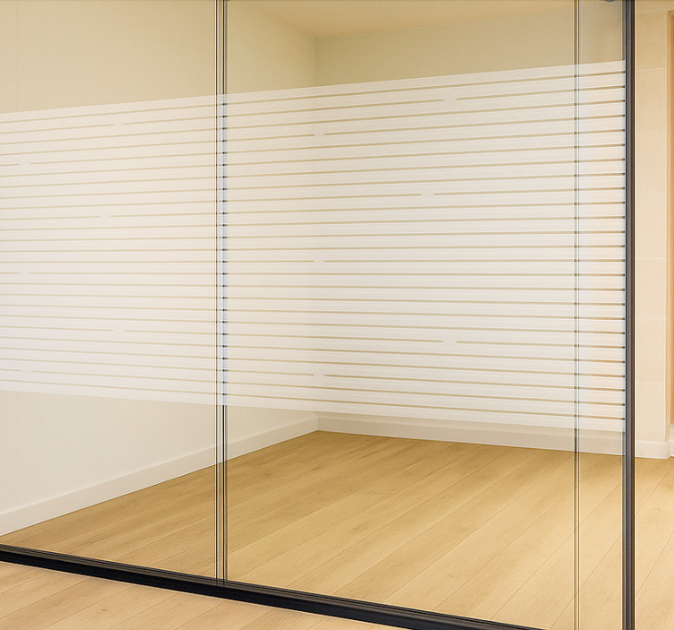 Plonų linijų raštas langų lipdukas - „Tenstickers“