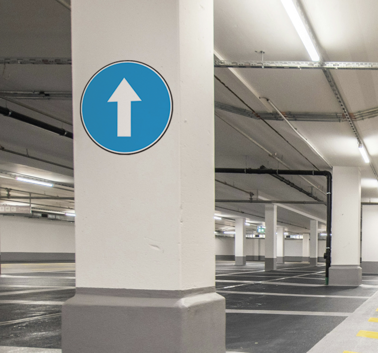 Priekyje tik kelio ženklo lipdukas - „Tenstickers“