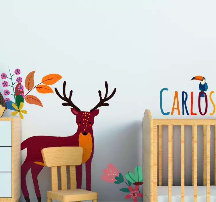 Pritaikoma elnio iliustracija lipdukas - „Tenstickers“