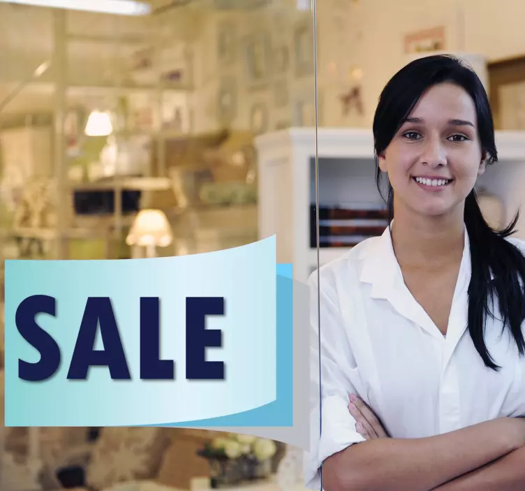 Pritaikomas pardavimo kupono pasiūlymo lipdukas - „Tenstickers“