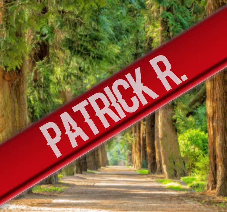 Pritaikomas pavadinimo dviračio lipdukas - „Tenstickers“