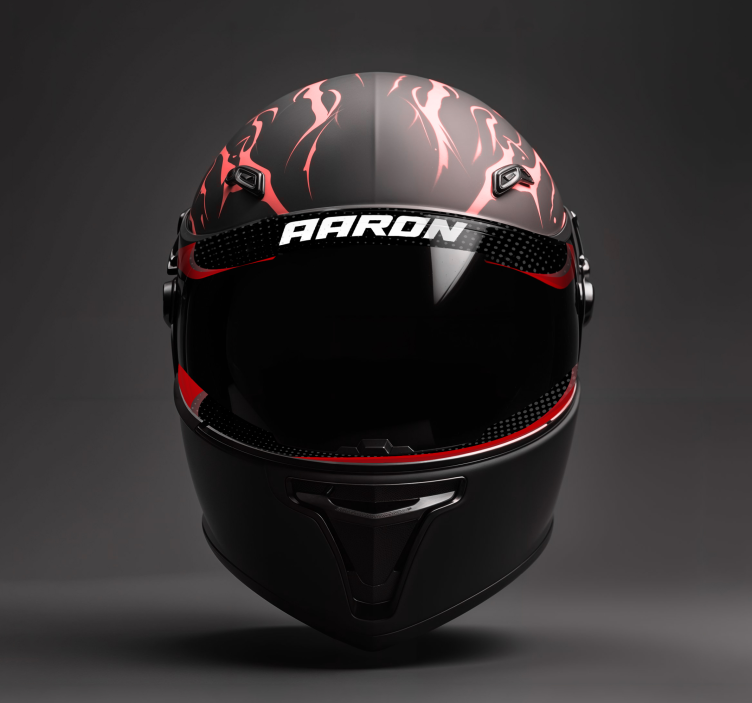 Pritaikomas skydelio tekstas motociklo lipdukas - „Tenstickers“