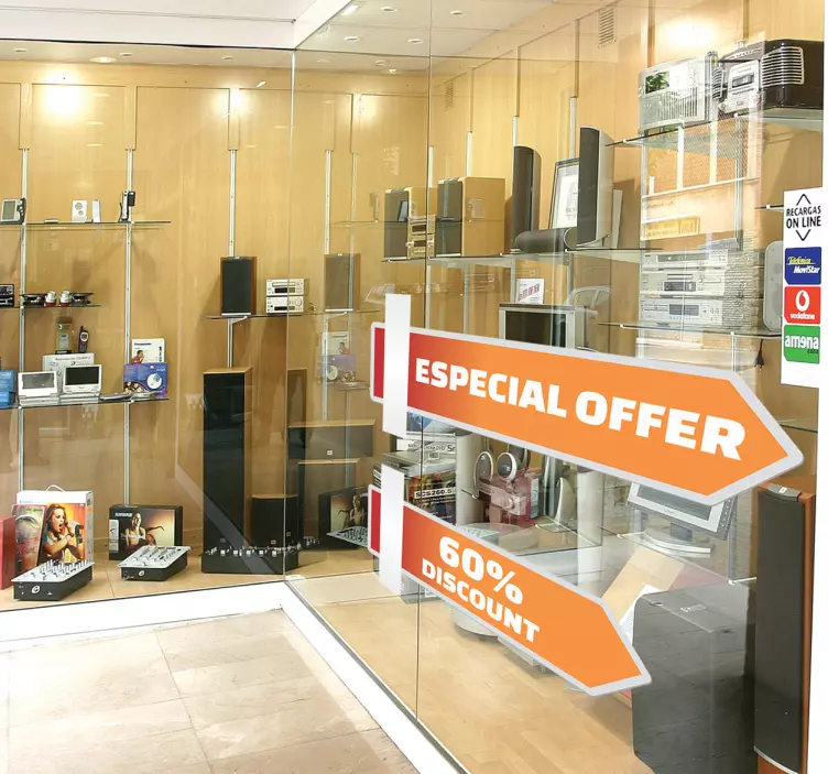 Pritaikomi vinilo rodyklės lipdukai - „Tenstickers“