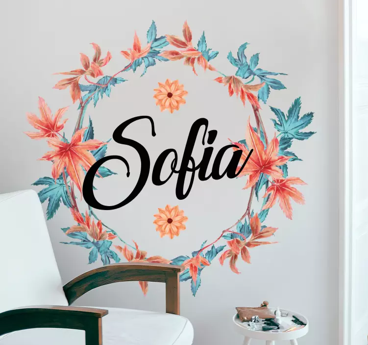 Pritaikyta botaninė kompozicija gamtos lipdukas - „Tenstickers“