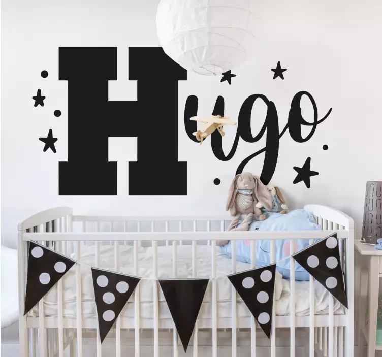 Suasmenintas vaiko vardo lipdukas - „Tenstickers“