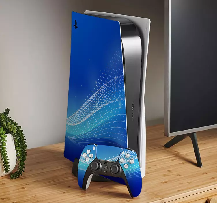 Ps5 lipdukas mėlynos bangos motyvais - „Tenstickers“