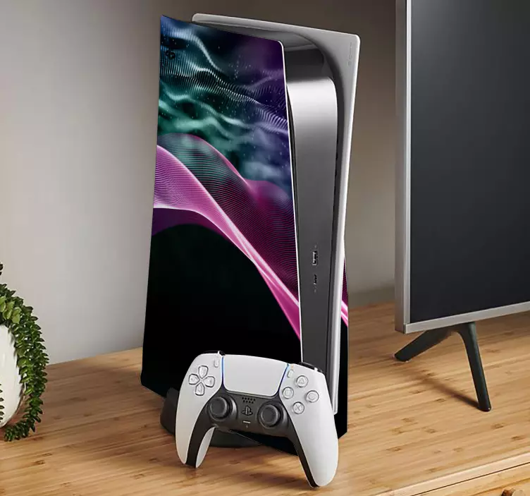 Ps5 lipdukas ryškūs bangų raštai - „Tenstickers“