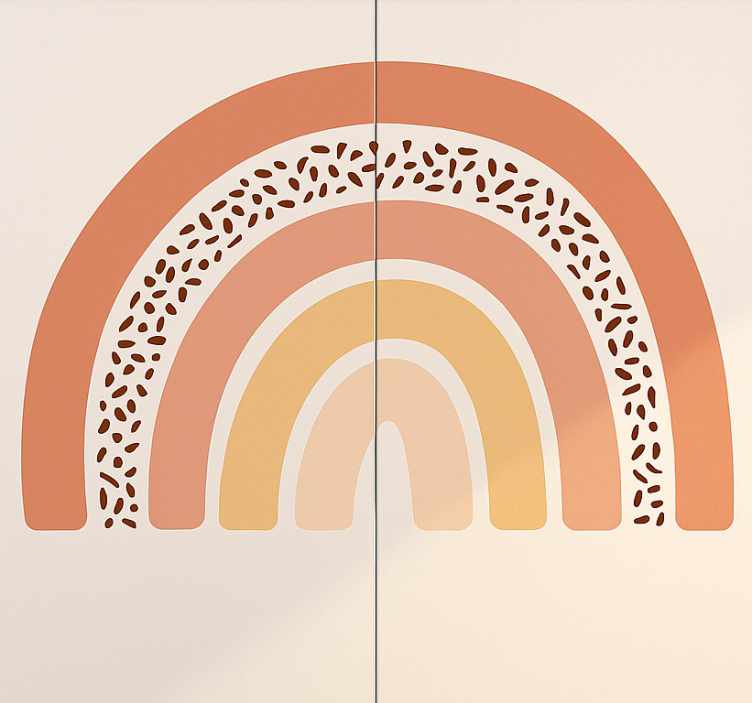 Pusiau vaivorykštė baldų lipdukas - „Tenstickers“