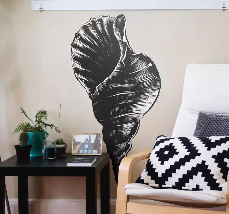 Ranka piešti jūros kriauklės senovinių lukštų lipdukus - „Tenstickers“