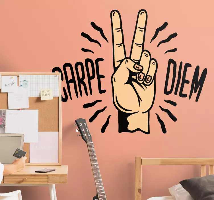 Rankos simbolis taika motyvacinis lipdukas - „Tenstickers“