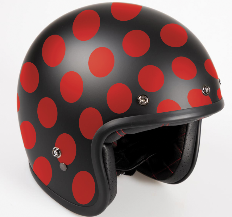 Raudonų taškų rinkinys motociklo lipdukas - „Tenstickers“