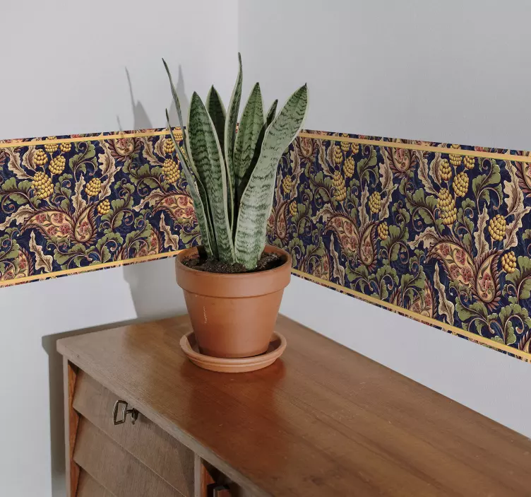 Tikroviškas „paisley“ paveikslo sienos animuotasis paveiksliukas - „Tenstickers“