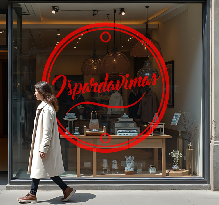 Reklaminiai užrašai išpardavimo lipdukai - „Tenstickers“