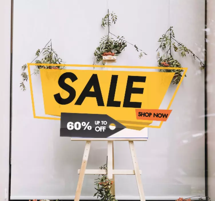 Reklaminio pasiūlymo pranešimas išpardavimo lipdukai - „Tenstickers“