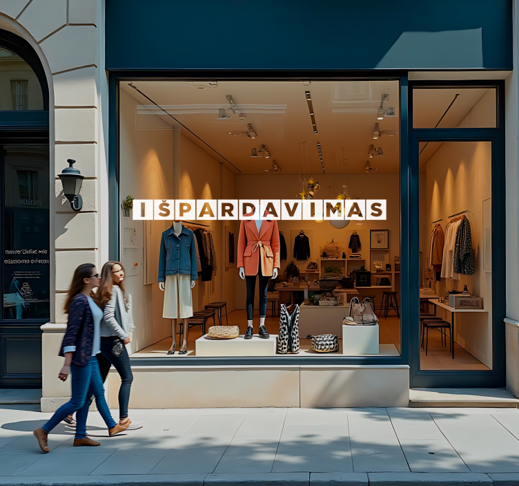 Reklaminis tekstas išpardavimo lipdukai - „Tenstickers“