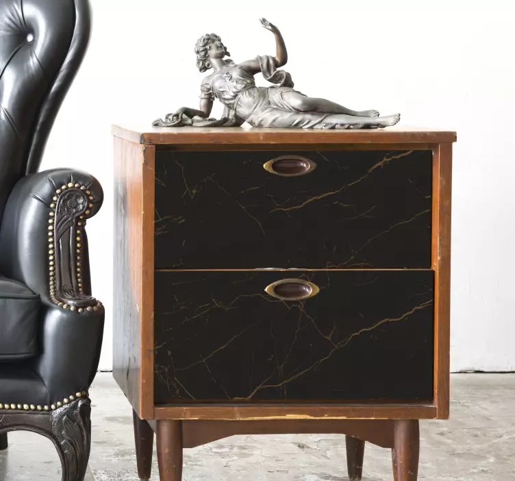 Rudos marmuro tekstūros baldų lipdukas - „Tenstickers“