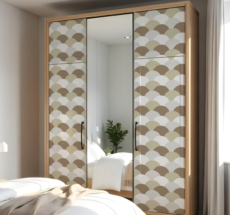 Rudos spalvos žvyneliai baldų lipdukas - „Tenstickers“