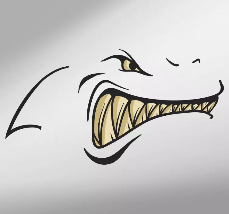 Ryklio dantų sienos lipdukai - „Tenstickers“