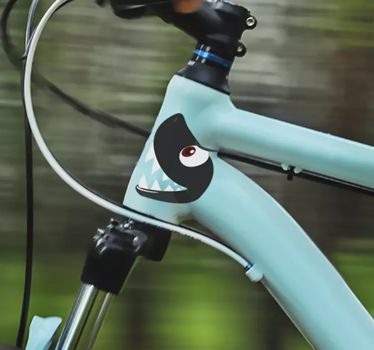 Ryklio dviračio vinilo lipdukas - „Tenstickers“