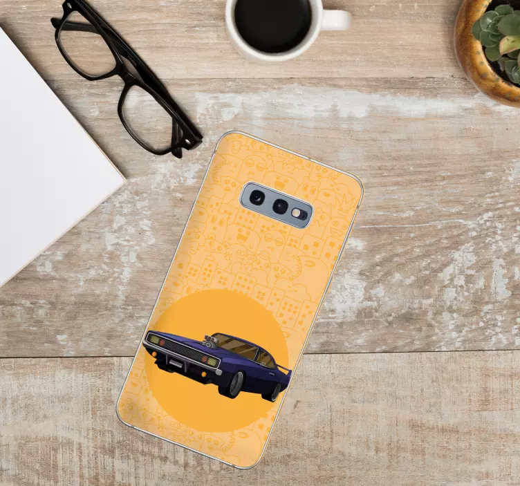 Ryškus klasikinis automobilis Samsung lipdukas - „Tenstickers“