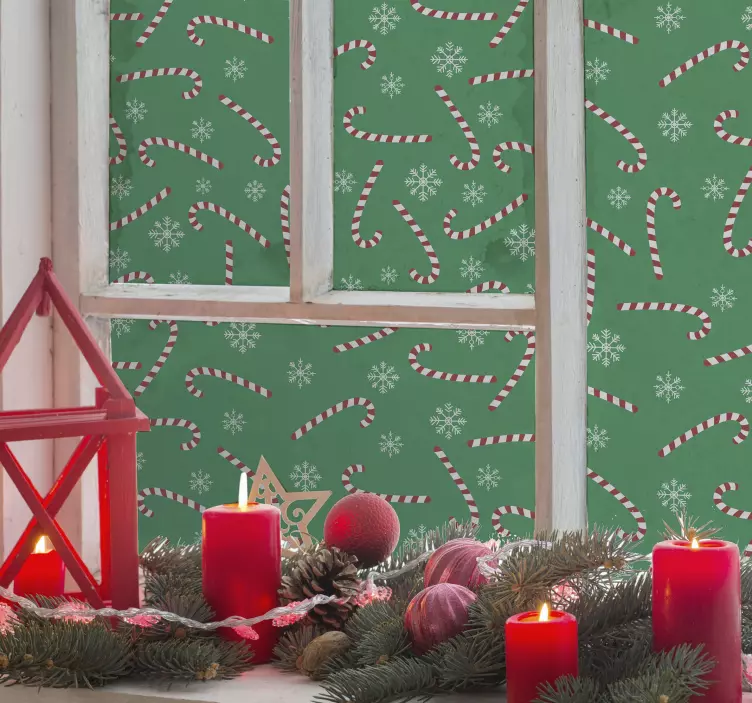 Saldainių kalėdinio lango animuotasis paveiksliukas - „Tenstickers“