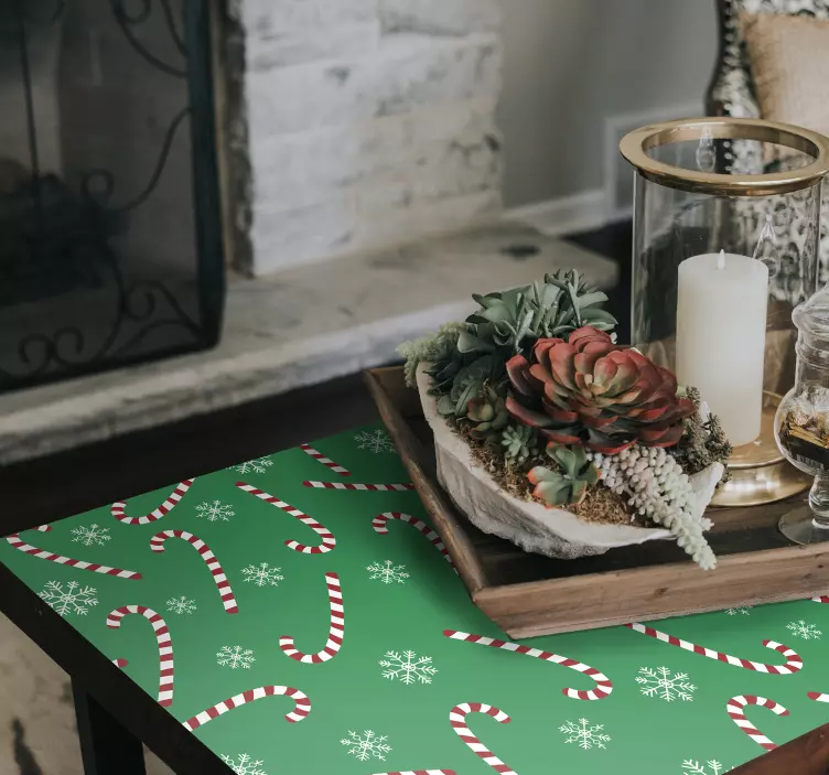 Saldainių modelio baldų kalėdinis lipdukas - „Tenstickers“