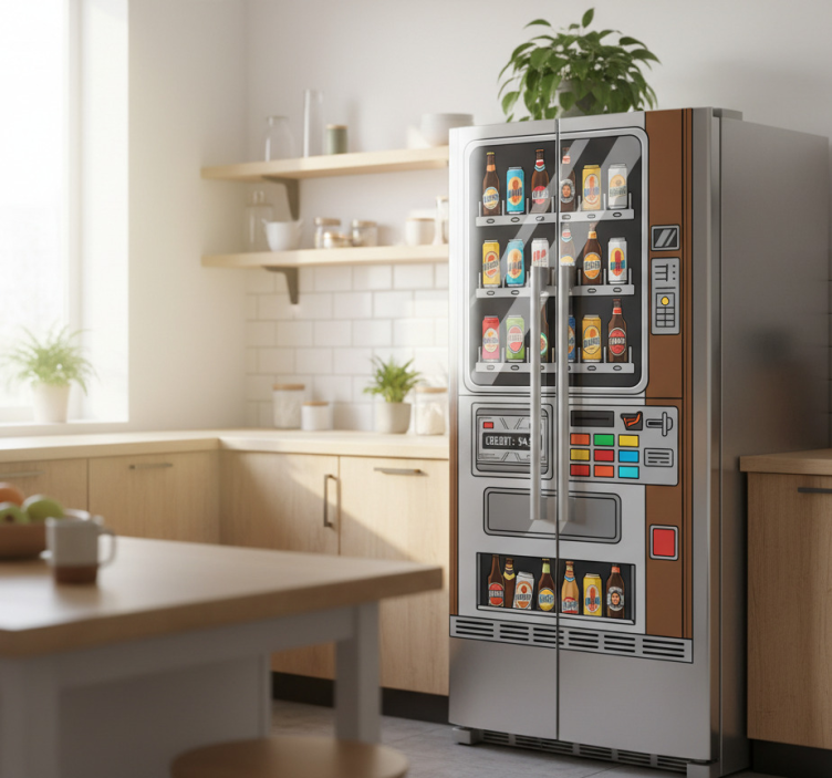 Šaldytuvo lipdukas alaus automatas - „Tenstickers“