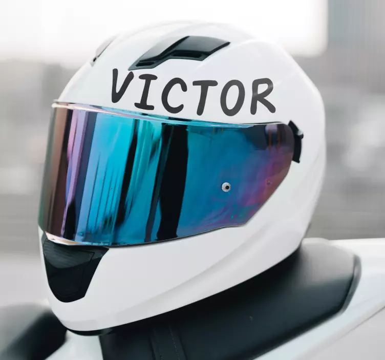 šalmo pavadinimas lipdukas motociklams - „Tenstickers“