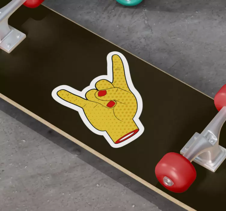 šaltų rankų riedlentės lipdukas - „Tenstickers“