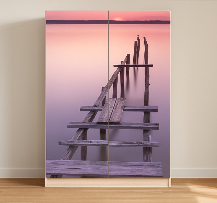 Saulėlydžio terasa baldų lipdukas - „Tenstickers“