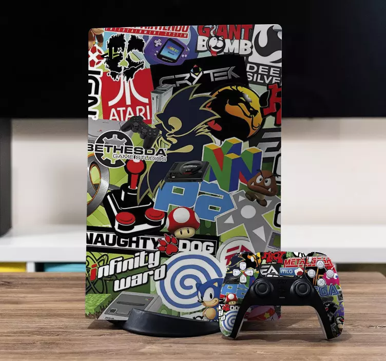 šaunių lipdukų kolekcijos ps5 lipdukai - „Tenstickers“