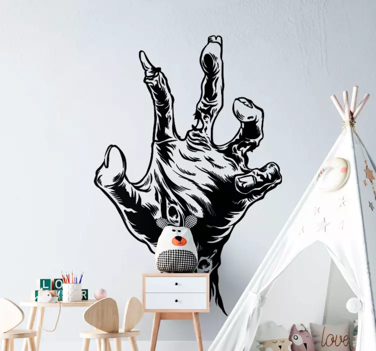 Siaubingos mamytės rankos helovino animuotasis paveiksliukas - „Tenstickers“