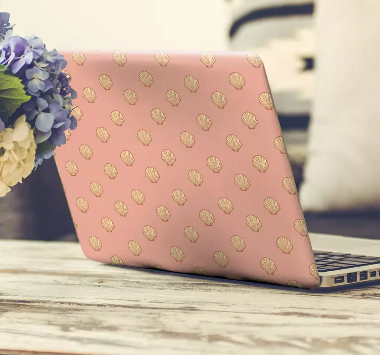 Simetriškos kriauklių nešiojamųjų kompiuterių odos - „Tenstickers“