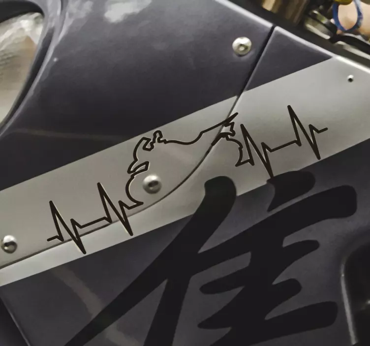 širdies plakimo tako motociklo lipdukas - „Tenstickers“