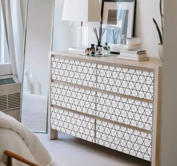 Skandinaviškų motyvų baldų lipdukas - „Tenstickers“