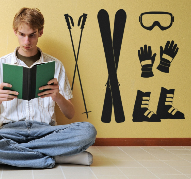 Slidinėjimo aksesuarų lipdukų rinkinys - „Tenstickers“