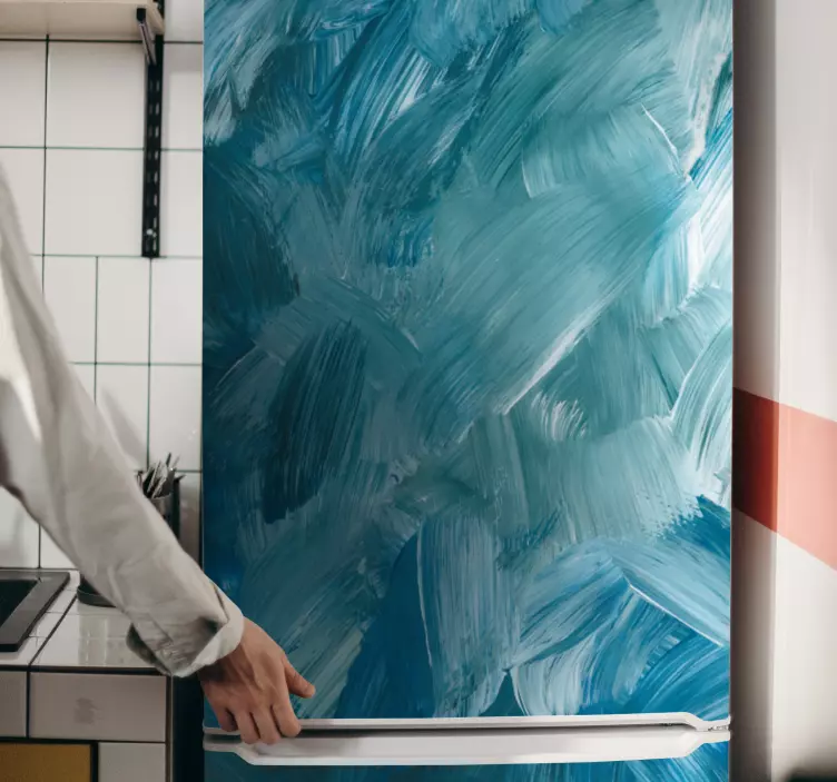 šlifuotas spalvų raštas šaldytuvo lipdukas - „Tenstickers“