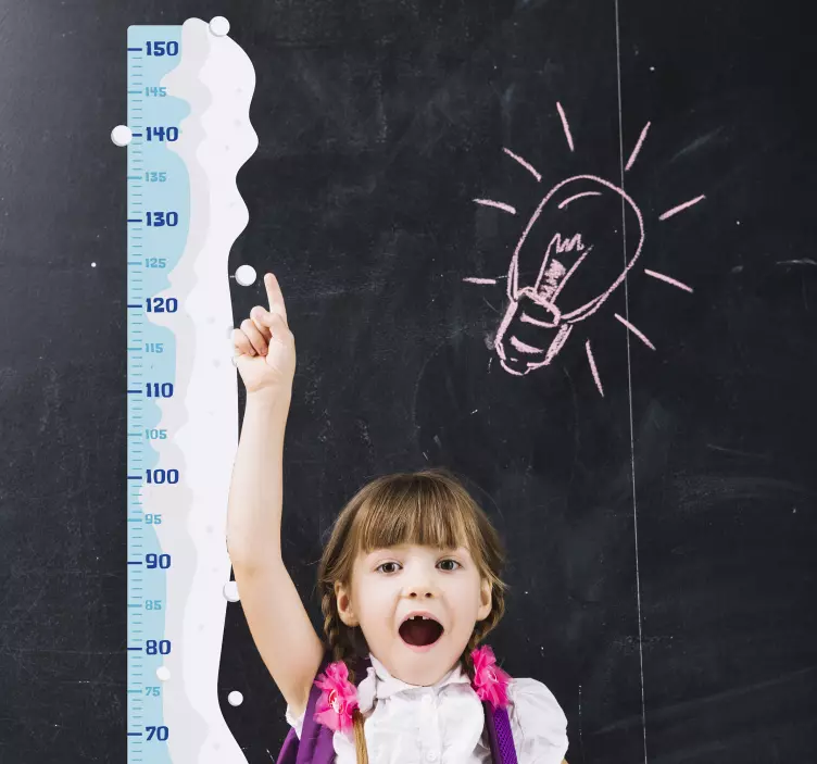 Snaigės matuoklio kalėdinis lipdukas - „Tenstickers“