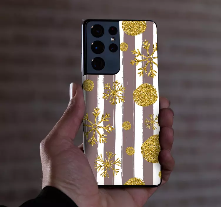 Kalėdinės sienų lipdukas snaigių raštu - „Tenstickers“