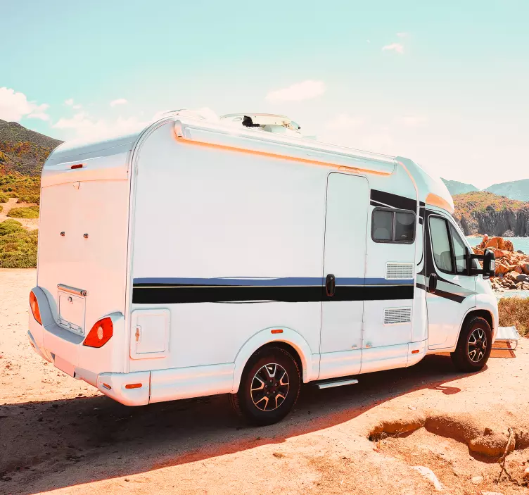 šoninių juostų karavano linijos animuotasis paveiksliukas - „Tenstickers“