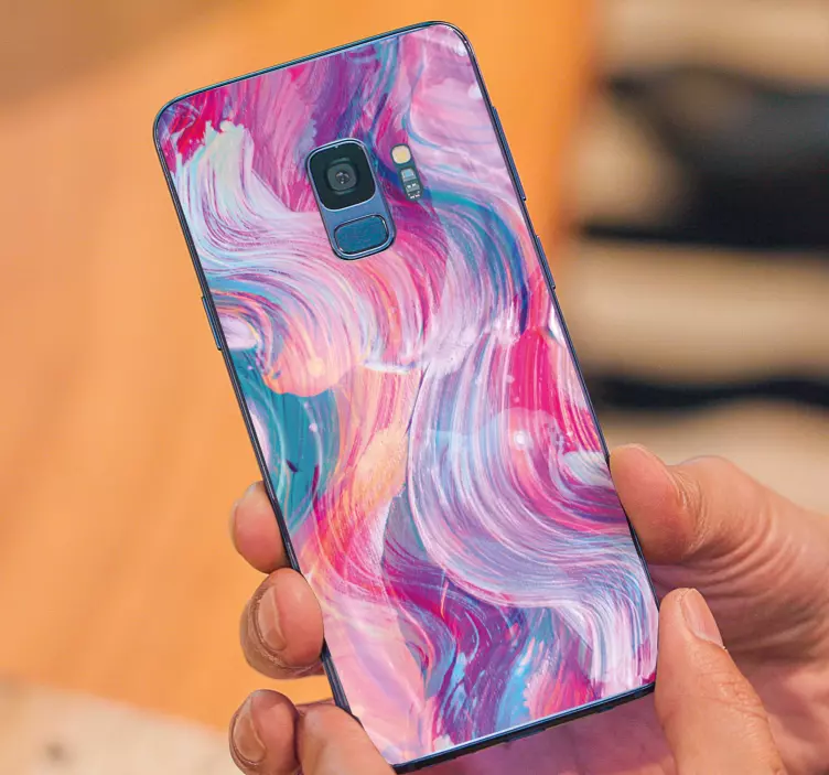 Violetinių potėpių raštas Samsung lipdukas - „Tenstickers“