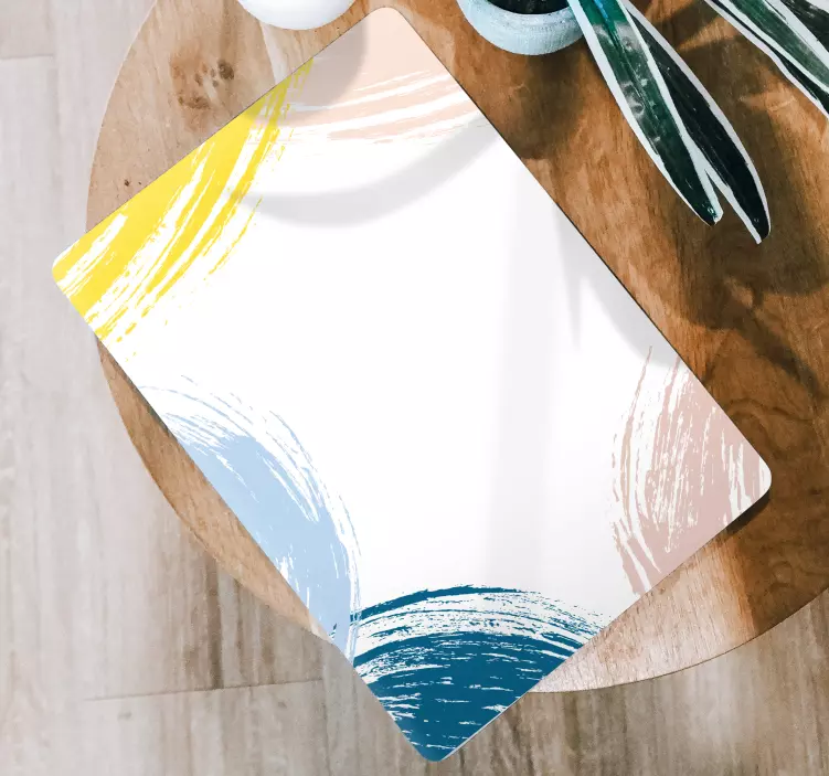 Spalvingi teptuko potėpiai Nešiojamojo kompiuterio lipdukas - „Tenstickers“