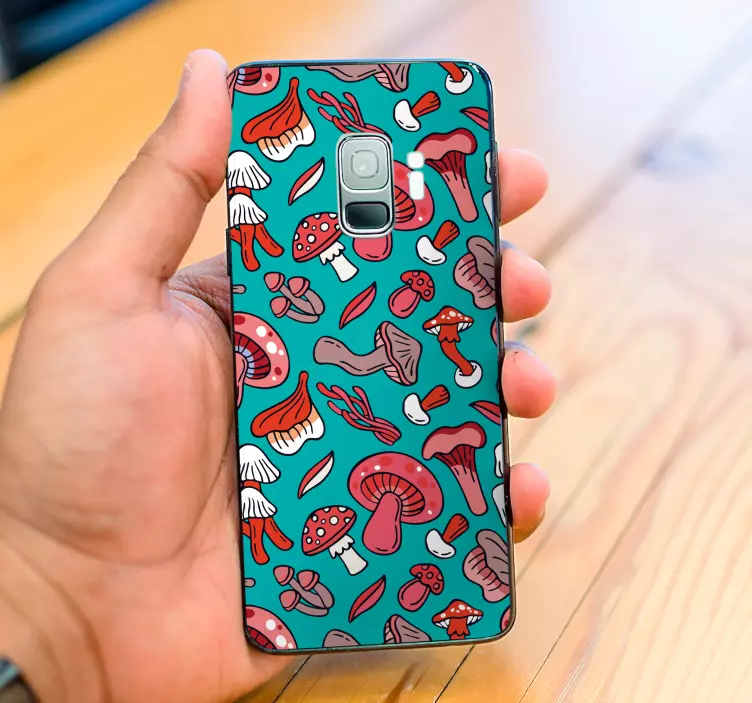 Spalvingų grybų koncepcija Samsung lipdukas - „Tenstickers“