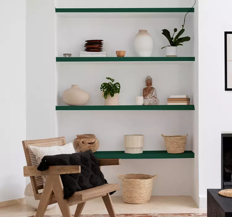 Spalvos lentynoje trūksta lipduko - „Tenstickers“