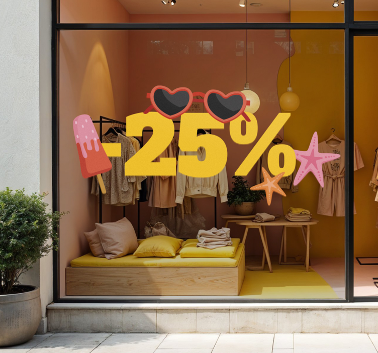 Spalvota vasaros nuolaida išpardavimo lipdukai - „Tenstickers“