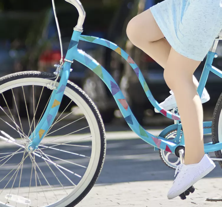 Spalvotas dviračio vinilo lipdukas - „Tenstickers“