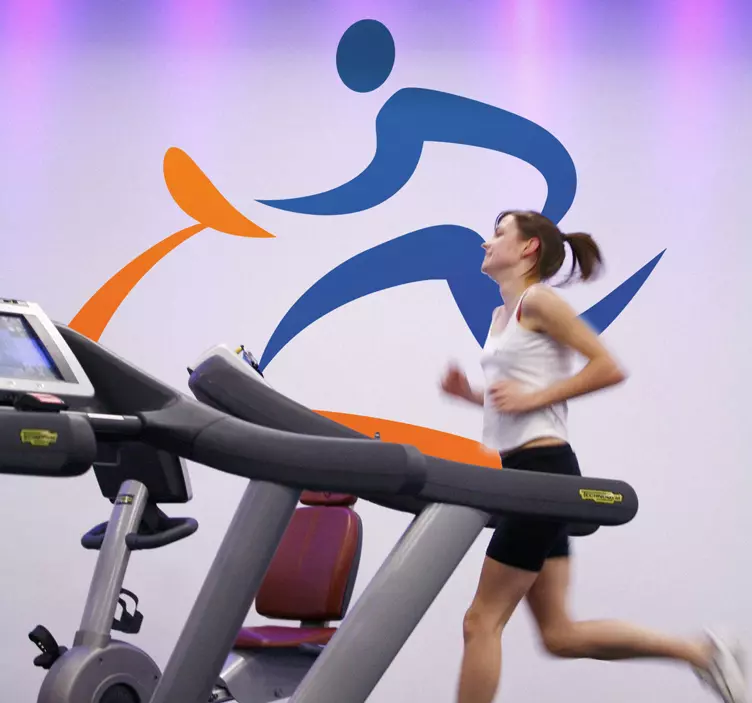 Sporto piktogramos sienos lipdukas - „Tenstickers“