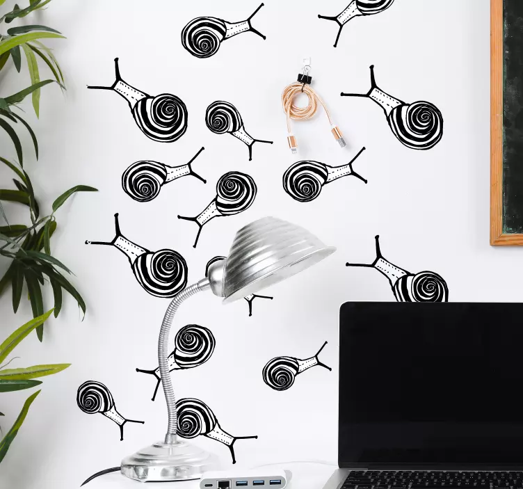 Sraigių komplekto vabzdžių vinilo lipdukas - „Tenstickers“