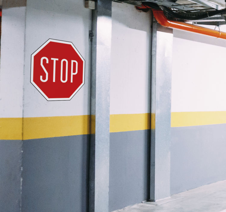 Stotelės ženklo lipdukas - „Tenstickers“